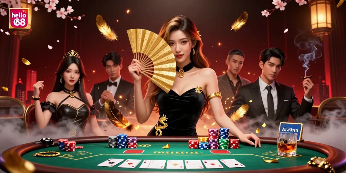 Experience the vibrant gaming world of hello 88 with captivating visuals of poker action and elegance.