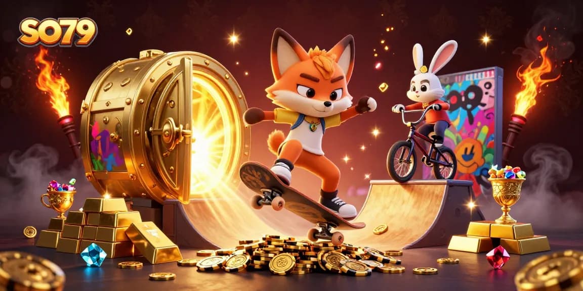 SO79 showcases thrilling casino adventure with vibrant 3D characters and dynamic gaming elements.