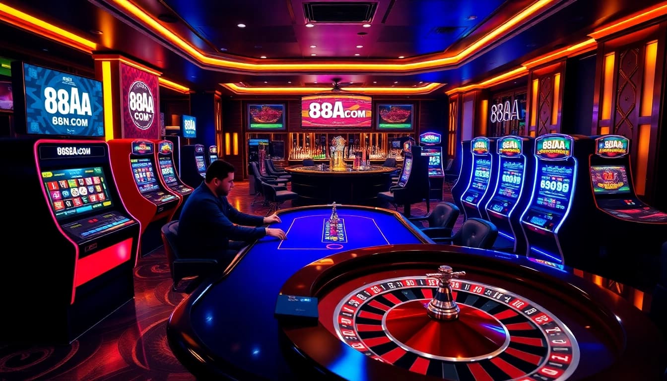 Experience thrilling play at 88AA COM with dazzling slot machines and exciting poker action.