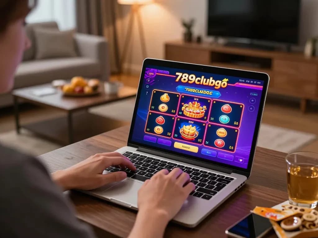 Player immersed in gameplay on the 789clubgo casino app, showcasing vibrant user interface and immersive experience