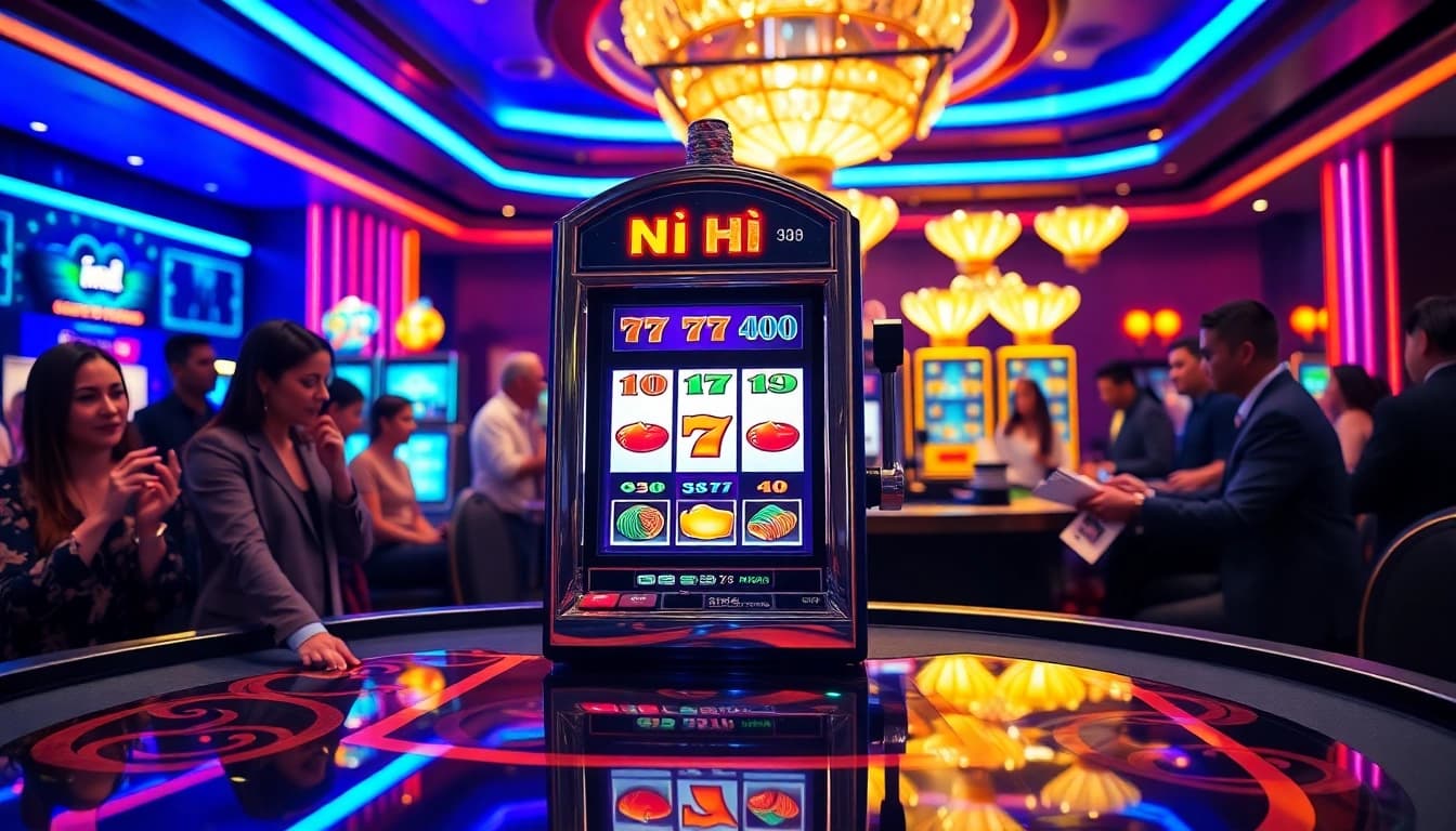 Engage with the nổ hũ slot machines capturing the excitement of casino gaming.