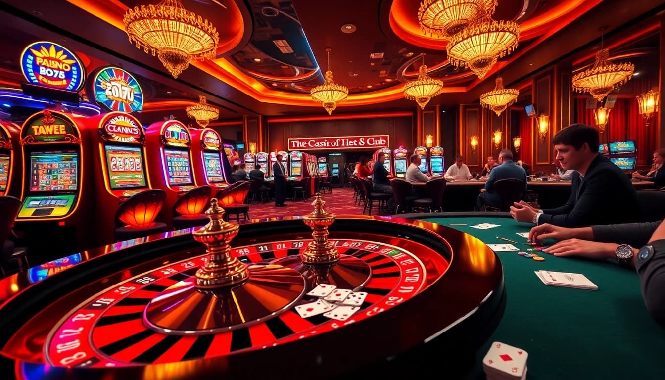 Experience the thrilling atmosphere of https://qq88z.net/ with vibrant gaming tables and exciting players.