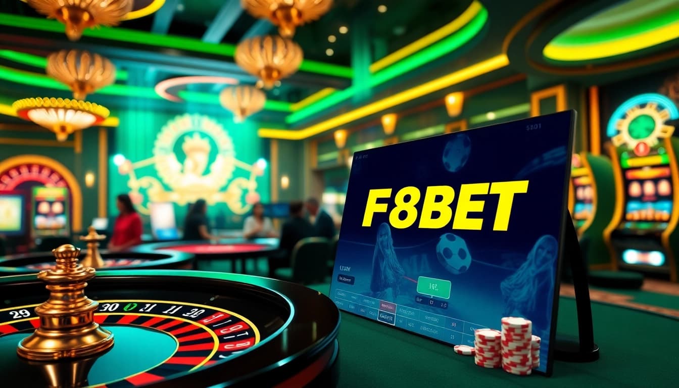 Exciting view of f8bet trang chủ showcasing luxury online gambling experience.