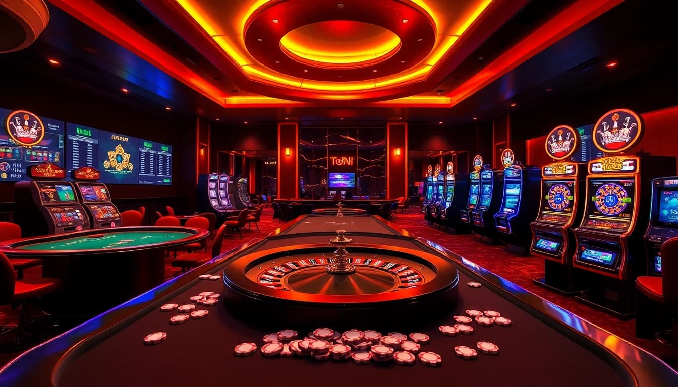 Experience the thrill of online gambling at nhà cái open88 with vibrant casino visuals and exciting betting action.