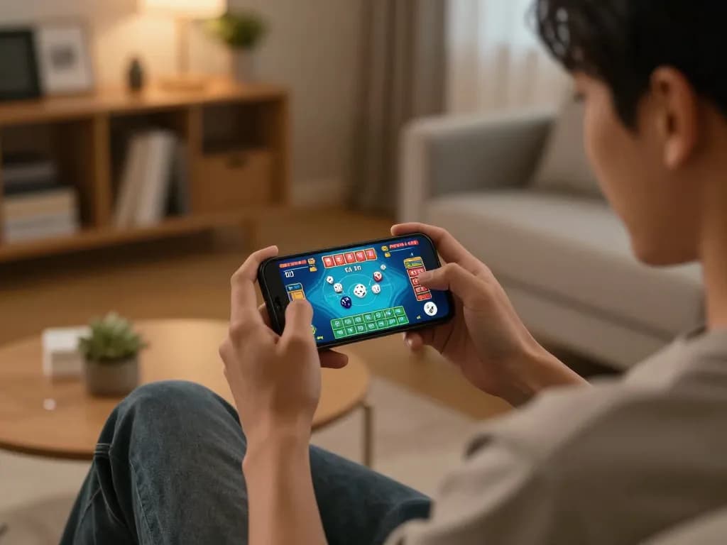 Exciting mobile gaming with game tài xỉu uy tín displayed, showcasing strategic betting options.