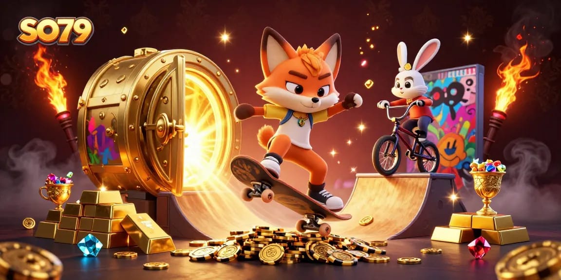 SO79 showcases thrilling casino adventure with vibrant 3D characters and dynamic gaming elements.
