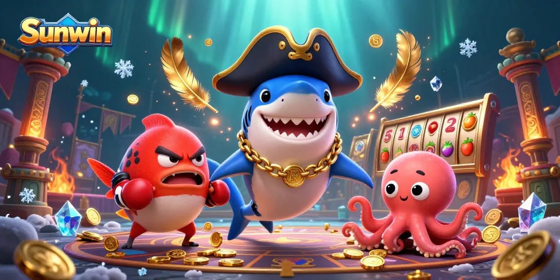 Experience thrilling casino action with Sunwin's dynamic characters and exciting game elements.