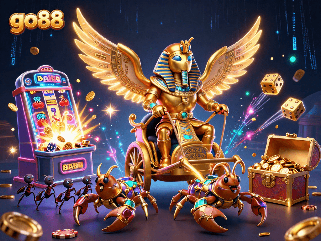 Experience the excitement of go88 with a vivid scene of casino games and rich gaming elements.