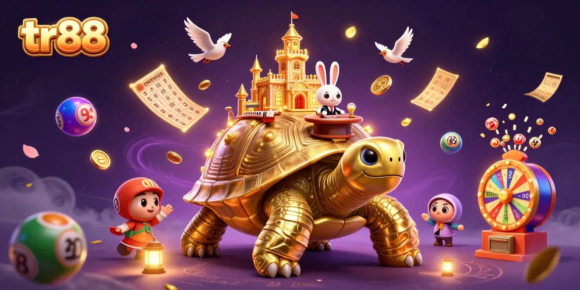 Experience thrilling gaming adventures at tr88, featuring a golden tortoise casino with exciting games.