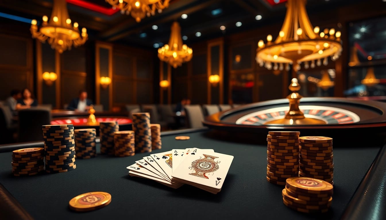 Experience the thrill of 888new casino with vibrant poker chips and elegant gaming tables.
