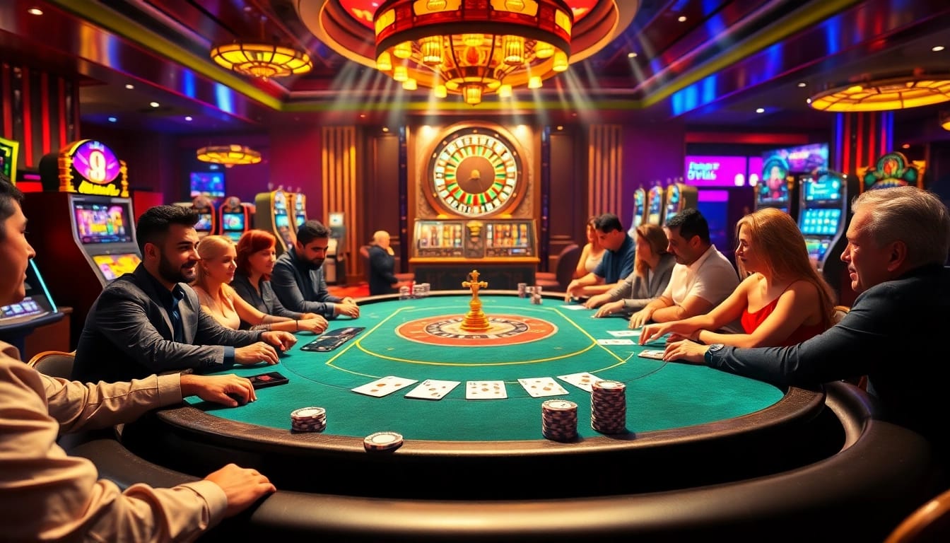 Experience thrilling poker action at u8888 with vibrant chips and gleaming cards in a luxury casino.