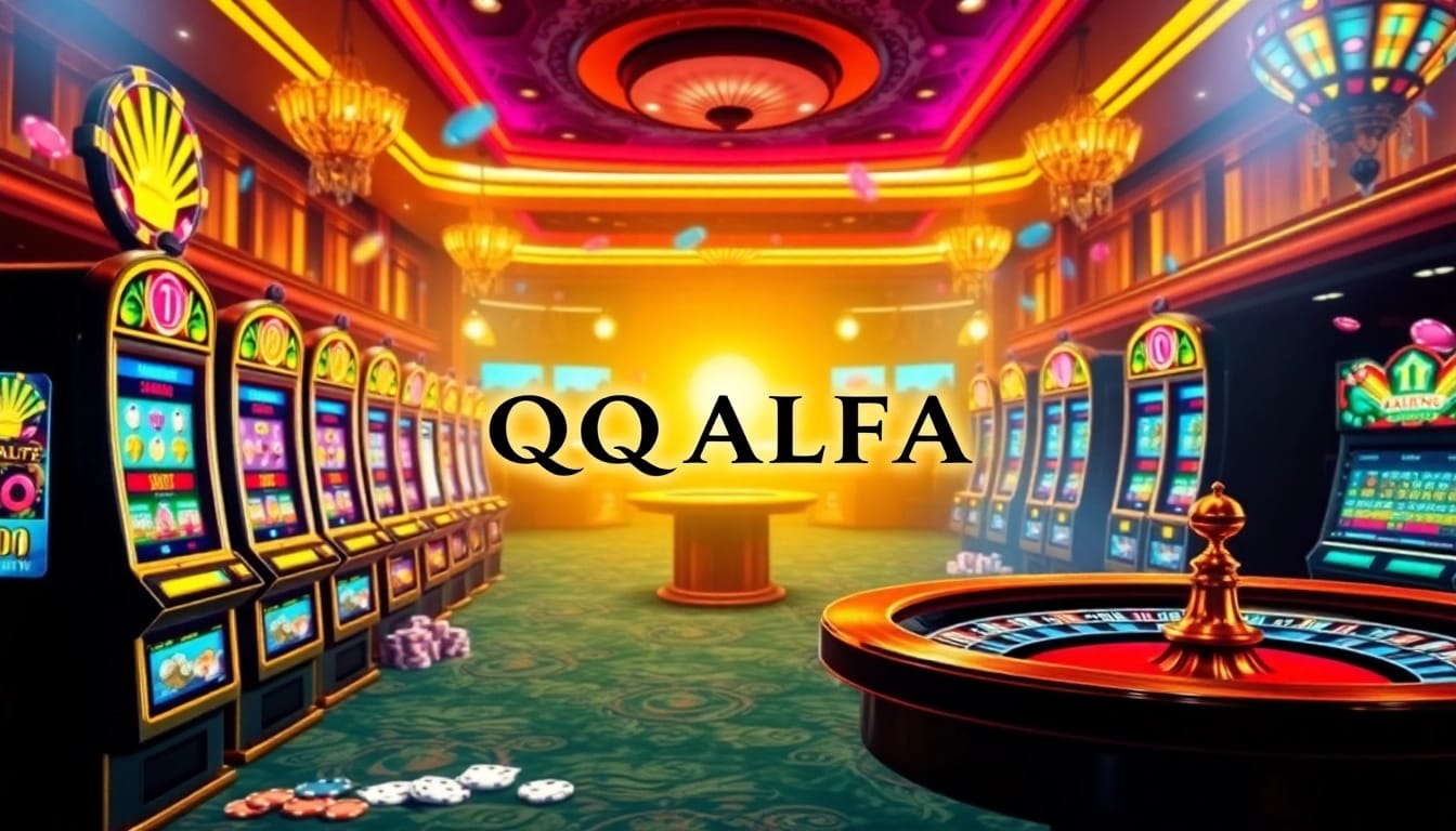 Experience thrilling gambling with QQALFA's slot machines and poker games.