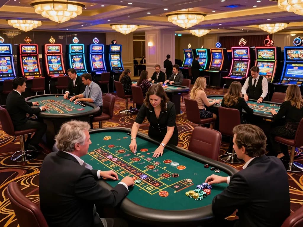 Players engaging with vibrant games at jun 88 casino, highlighting exciting roulette table action.