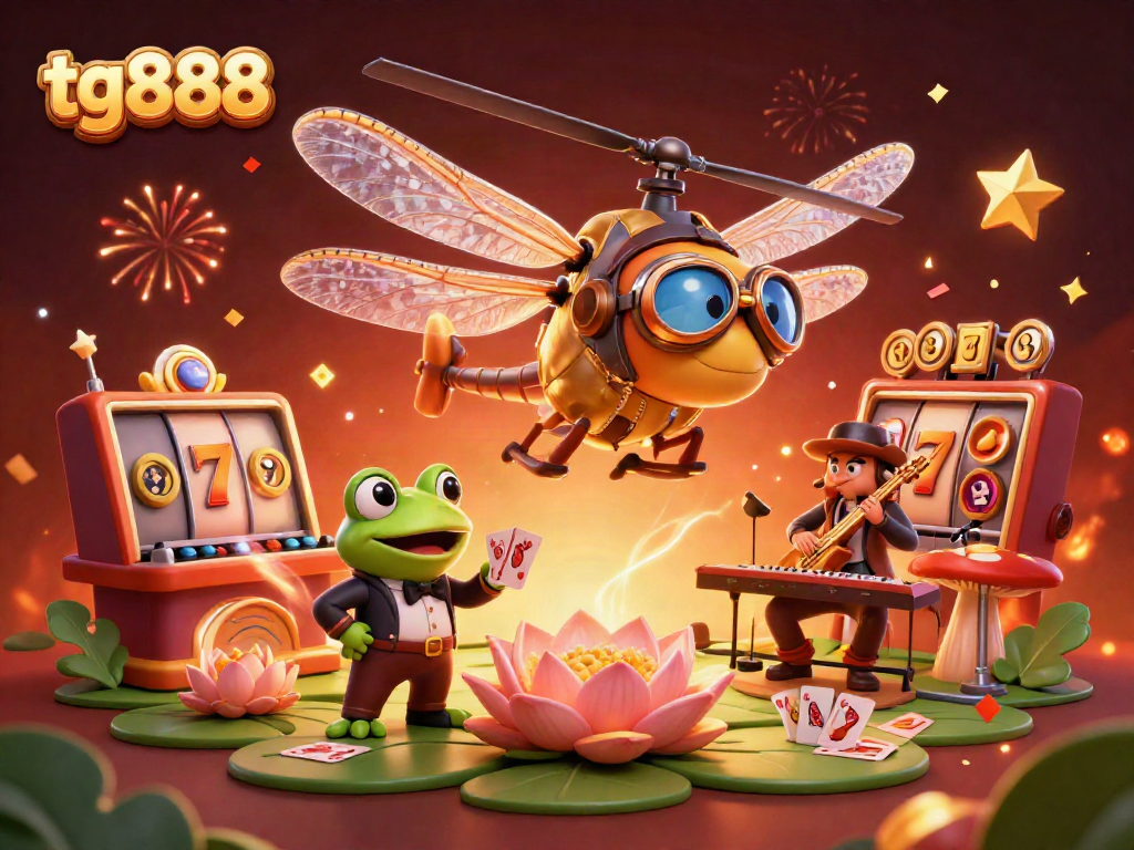 Experience the vibrant gaming atmosphere of tg888 with exciting slot games, dazzling characters, and festive celebrations.