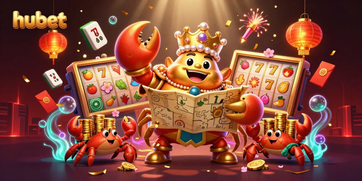 Win big at hubet with the massive golden crab emperor leading an exciting casino adventure!