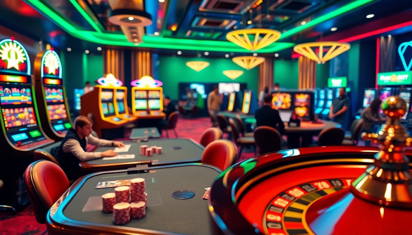 Experience the thrill of gambling at https://xx88.day/ with engaging casino scenes featuring poker, slots, and roulette.