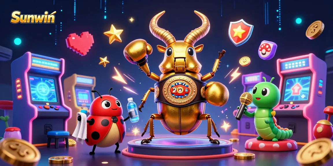 Engage in exciting gameplay at Sunwin with vibrant 3D cartoon characters and casino elements.