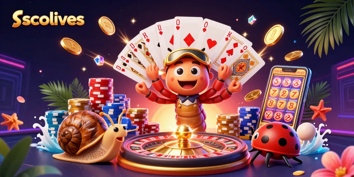 Socolives showcases an exciting scene with a millipede dealer and colorful game elements capturing the thrill of gambling.