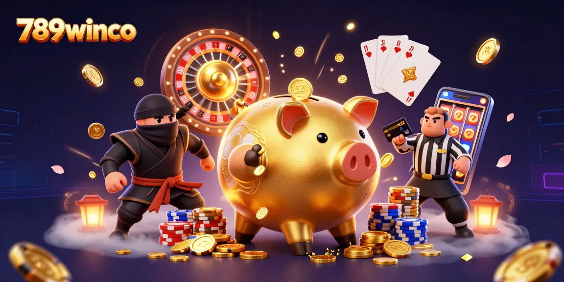Engage in thrilling gameplay at 789winco with vibrant characters and electrifying casino elements.