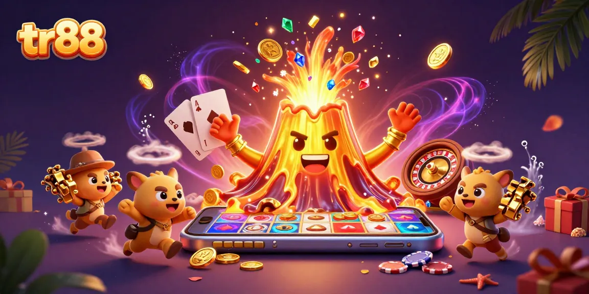Join the excitement at tr88 as a golden volcano erupts treasures, enhancing your gaming adventure!