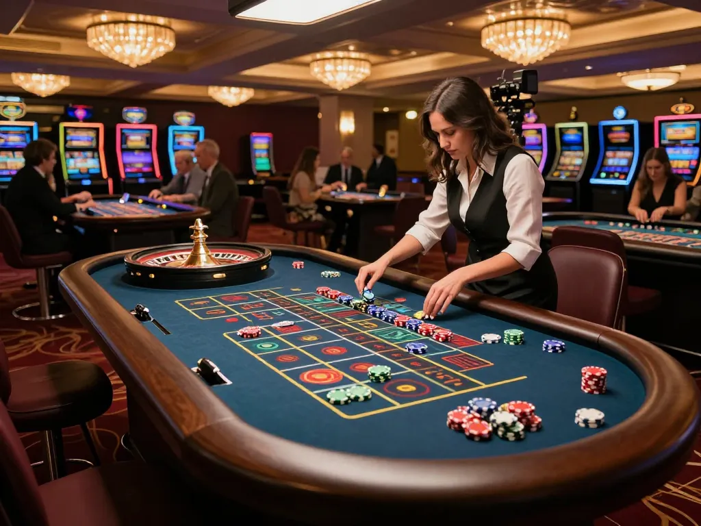 Betting excitement with 79king at a vibrant roulette table in an upscale casino