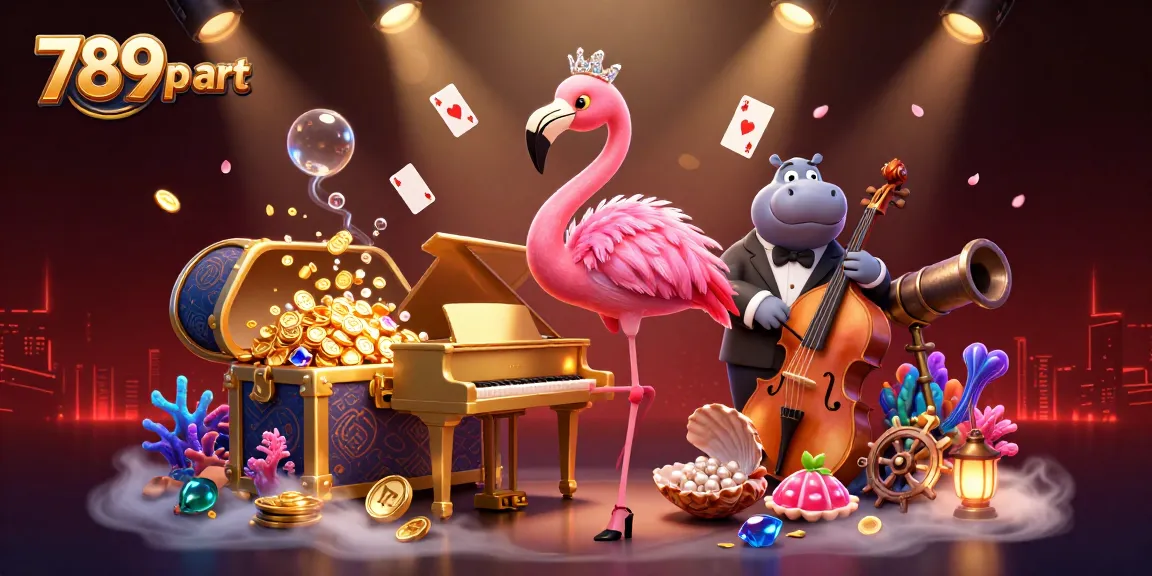 Experience the vibrant excitement of 789p art with lively casino characters and dynamic gaming elements.