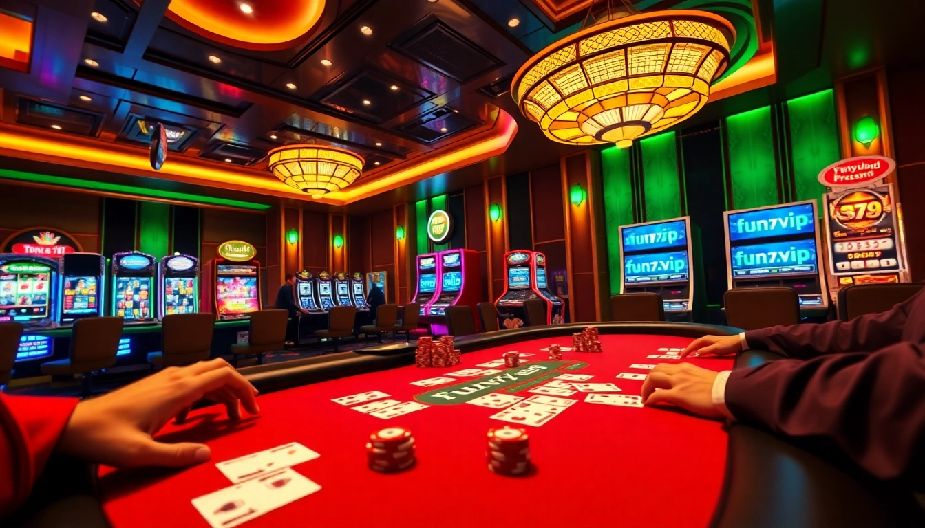 Experience the thrill of winning at fun79.vip with an exciting casino scene full of poker action.