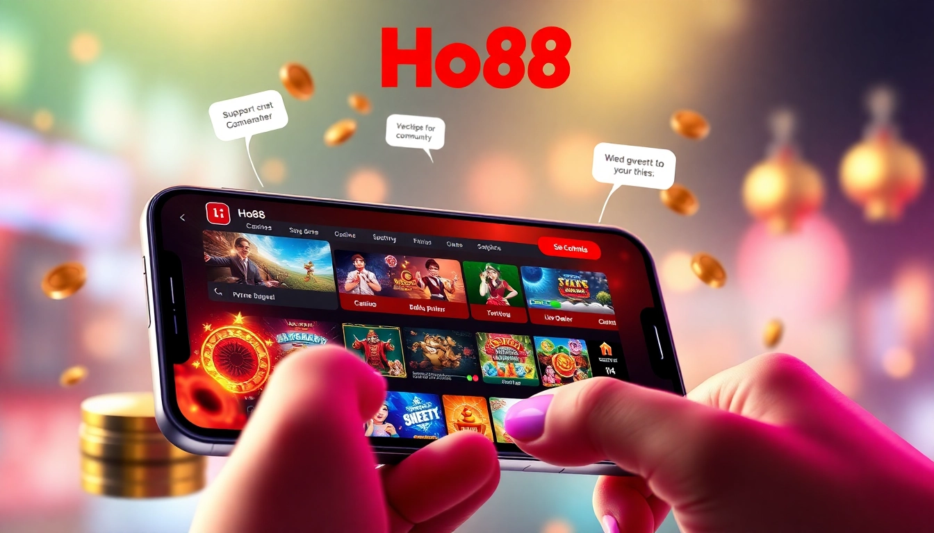 Ho88 user-friendly online betting app with vibrant gaming options and community engagement.