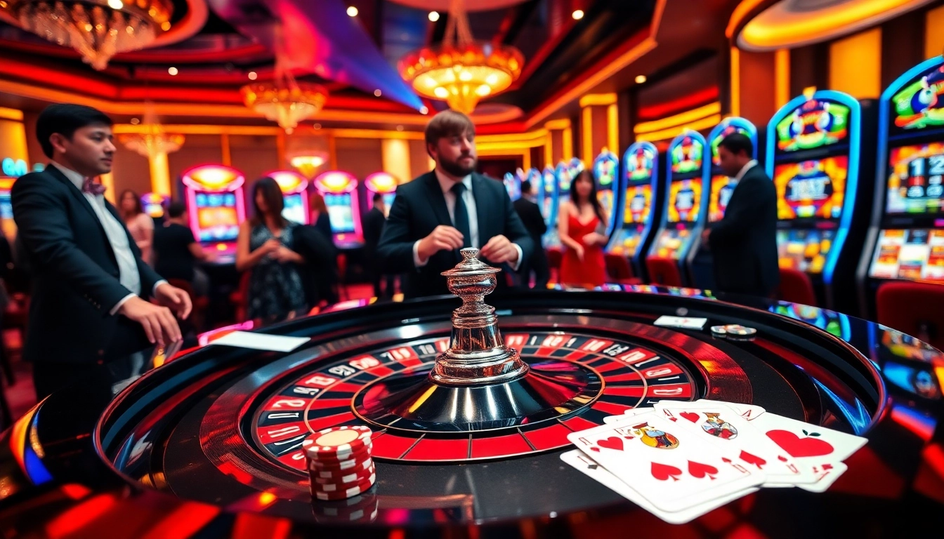 Exciting casino scene showcasing vibrant roulette action on the bdtk66 blog.