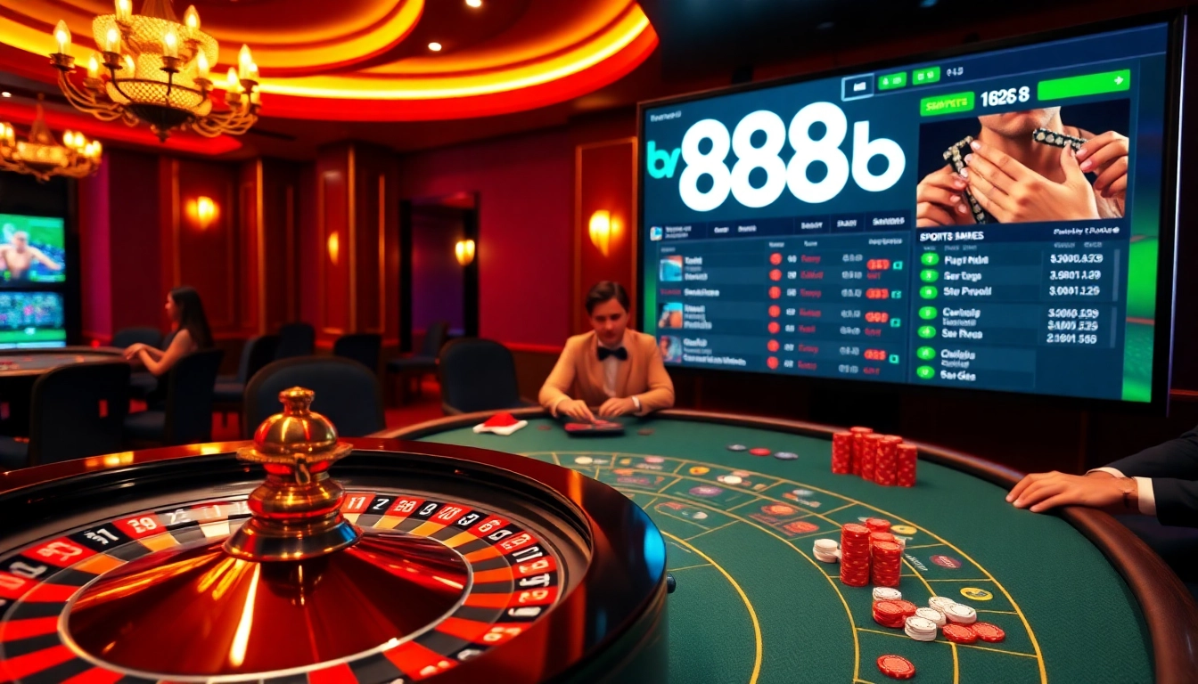 Experience high-stakes action with 888b at a luxurious casino full of vibrant games and betting opportunities.