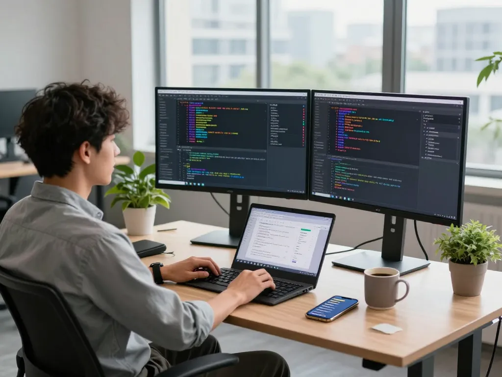 Moltbot AI showcased in a tech workspace with developers coding and collaborating seamlessly.