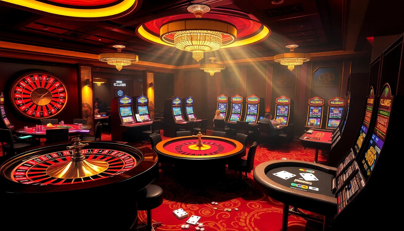 SCLUB88 casino experience with vibrant tables, players, and dynamic online interfaces