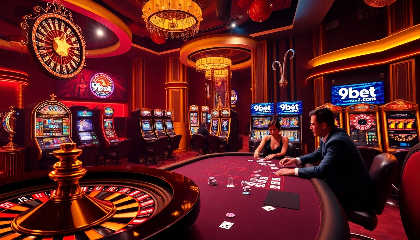 Experience thrilling gaming action at 9bet.com with vibrant casino games and lush betting environments.