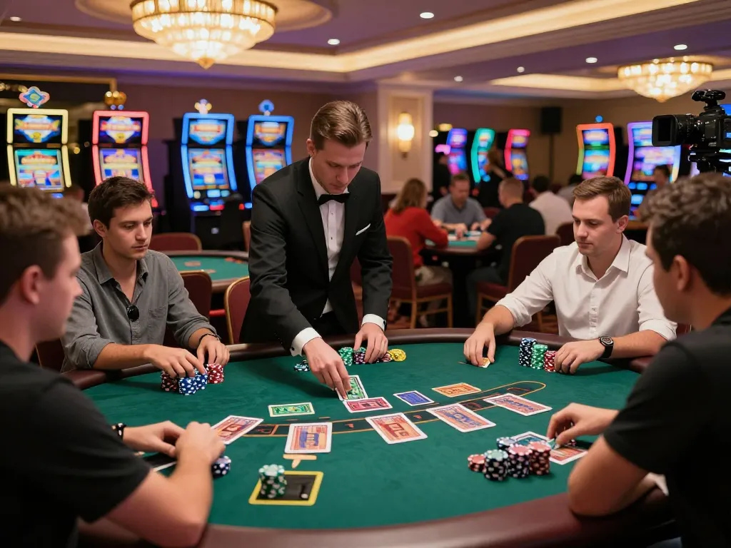 Players engaging in intense blackjack strategies at lucky88z casino during a thrilling game