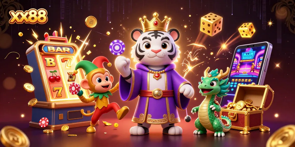 Experience a thrilling xx88 casino adventure with lively characters and jackpot excitement.
