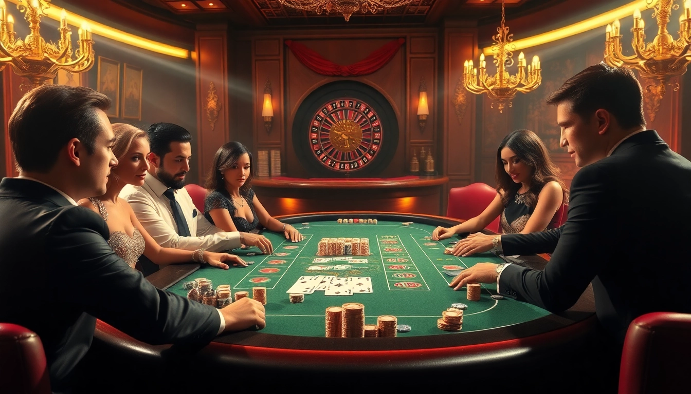 Engage with Link mới nhất QQ88 at an upscale casino table filled with vibrant poker chips and cards.