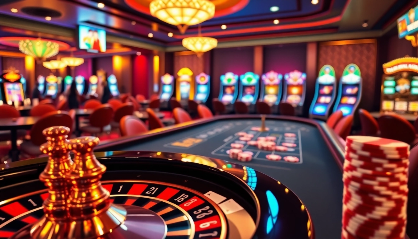 Experience the thrill of casinos with thabet88, featuring vibrant slot machines and poker action.