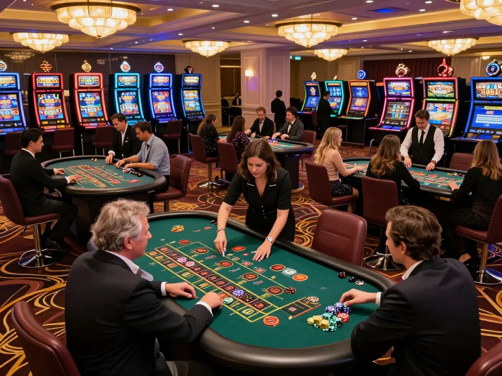 Players engaging with vibrant games at jun 88 casino, highlighting exciting roulette table action.