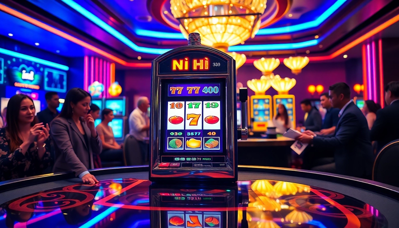 Engage with the nổ hũ slot machines capturing the excitement of casino gaming.