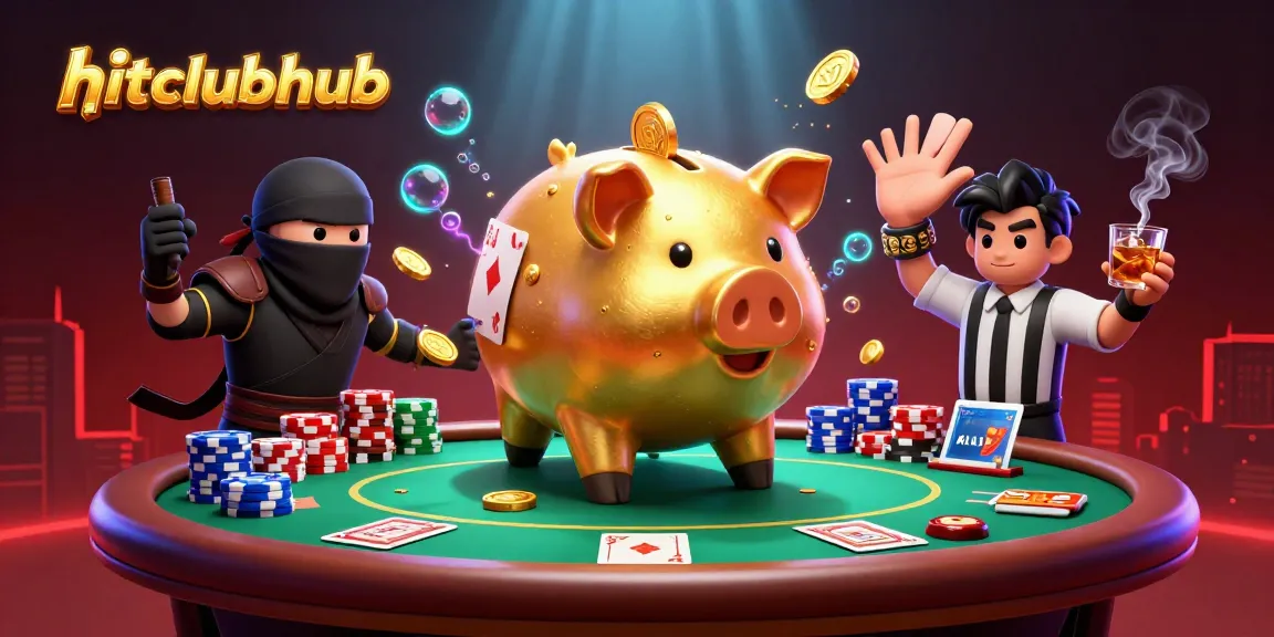 Experience thrilling gameplay at hitclubhub with a dynamic casino scene featuring unique characters and vibrant elements.