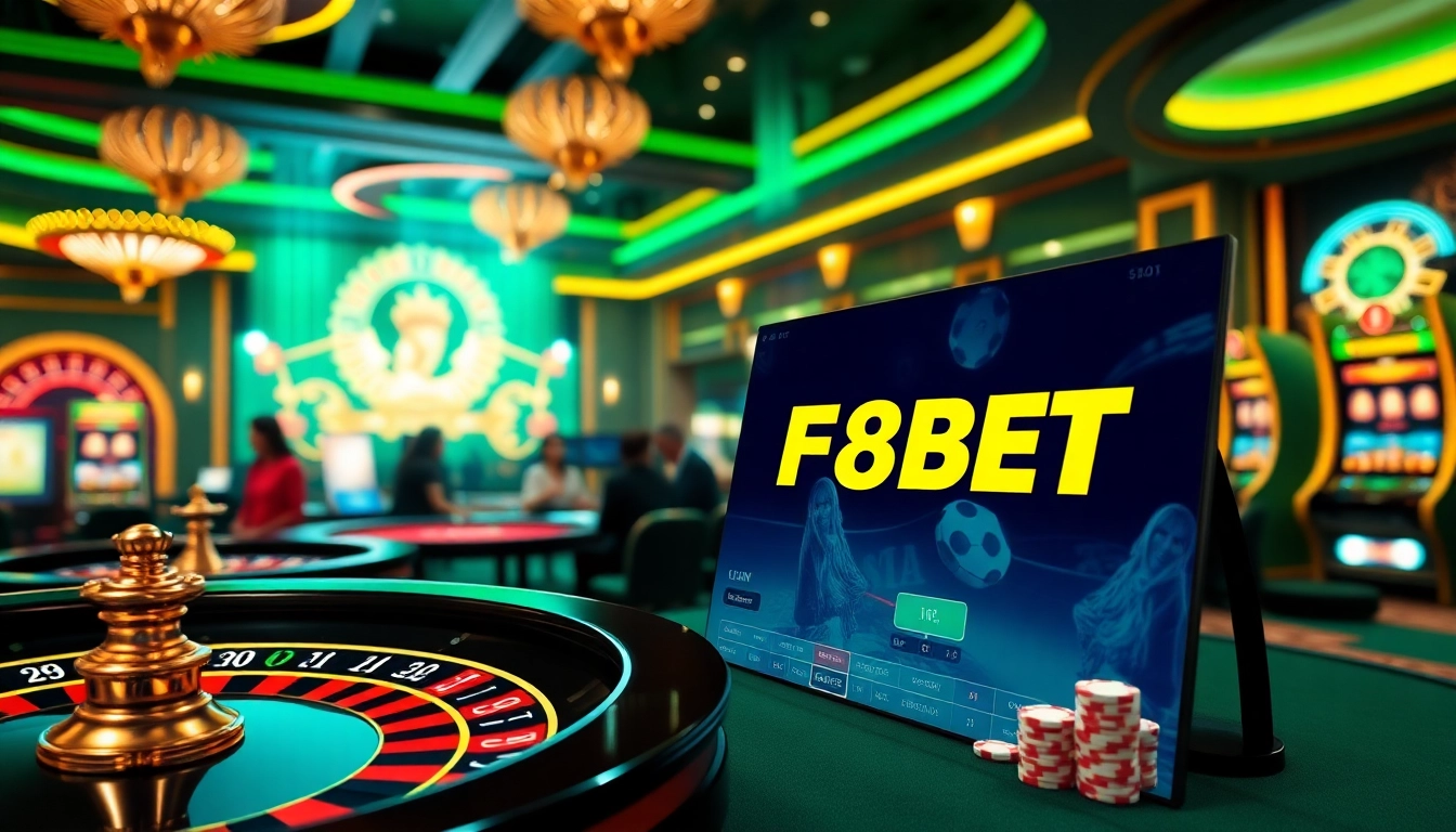 Exciting view of f8bet trang chủ showcasing luxury online gambling experience.