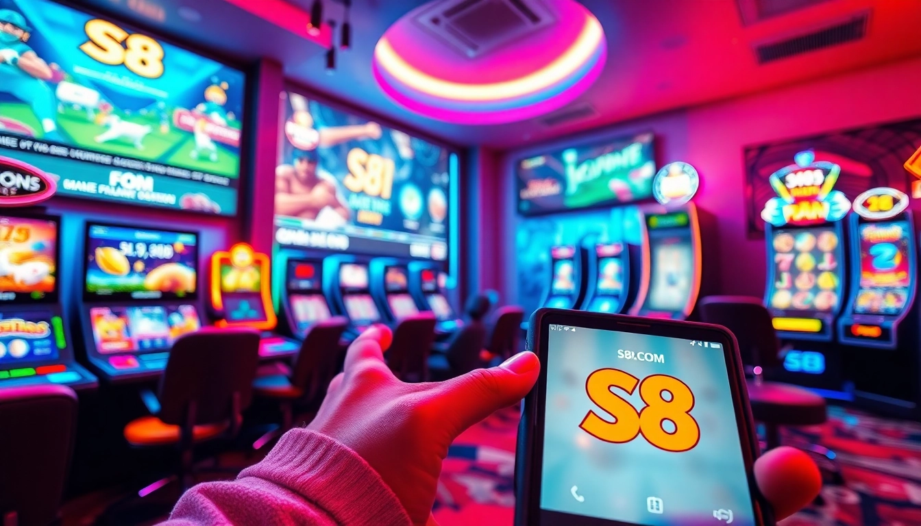 S8 online gaming environment featuring sports betting and casino games.