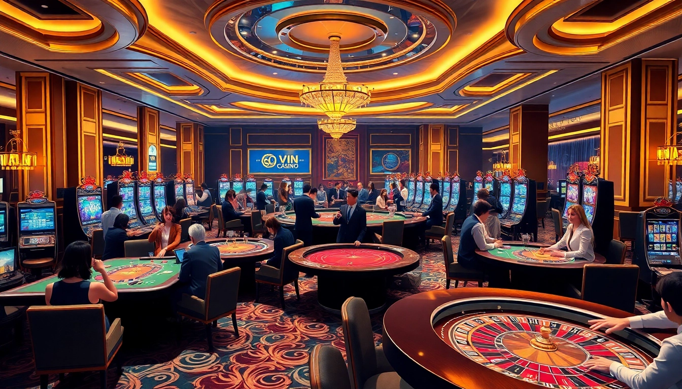 Experience the excitement at 69VN Casino with vibrant gaming tables and engaging players