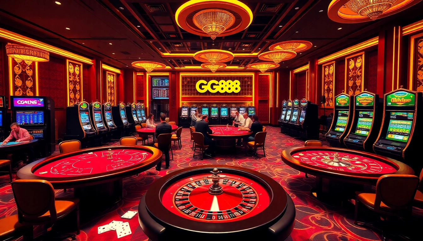 Engaging players at GG88.ltd enjoy casino thrills with poker and roulette action.