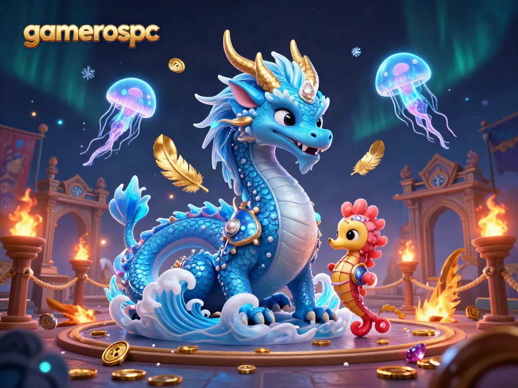 Join the exciting gaming adventure with gamerospc's vibrant casino illustration featuring oceanic characters.