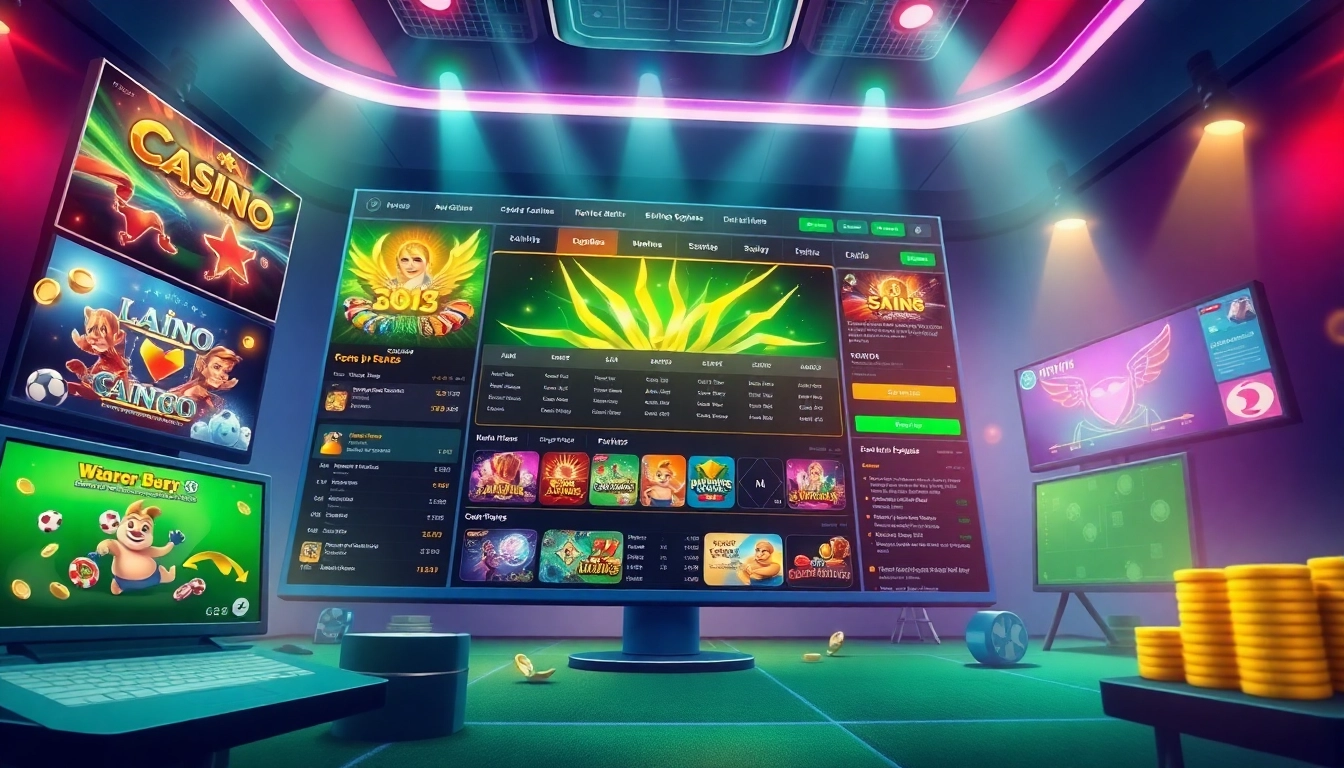 Explore stimmgewitter.org's thrilling online betting platform with a vibrant gaming interface and engaging visuals.