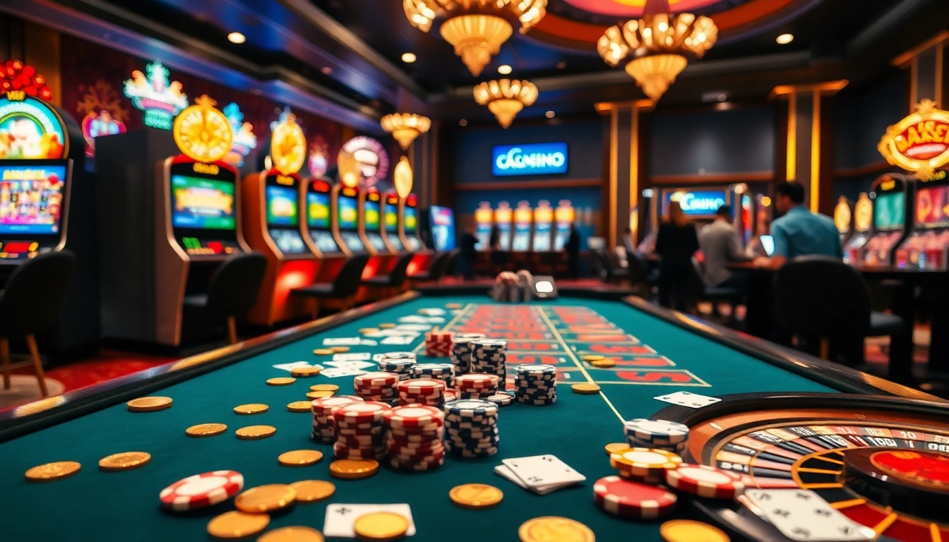 Experience the excitement of gambling at https://zk88.club/, featuring luxurious poker chips and vibrant slot machines.
