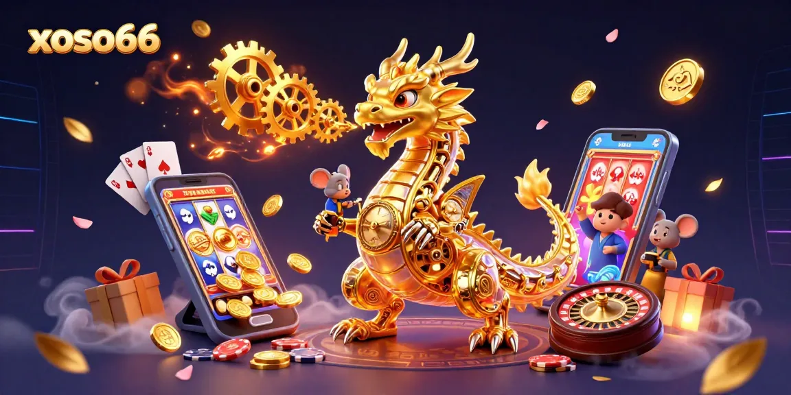 Experience the excitement of xoso66 with golden dragon and dynamic casino elements.